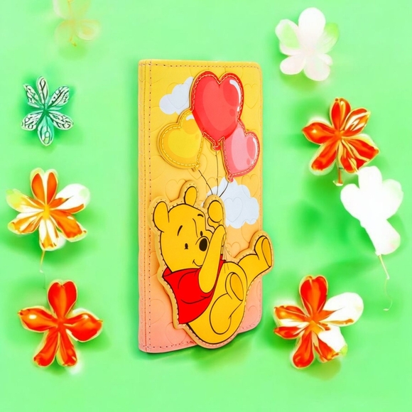 Loungefly Disney Winnie the Pooh Plush Mini Backpack, Tumbler, Wallet & Charm - Picture 10 of 16